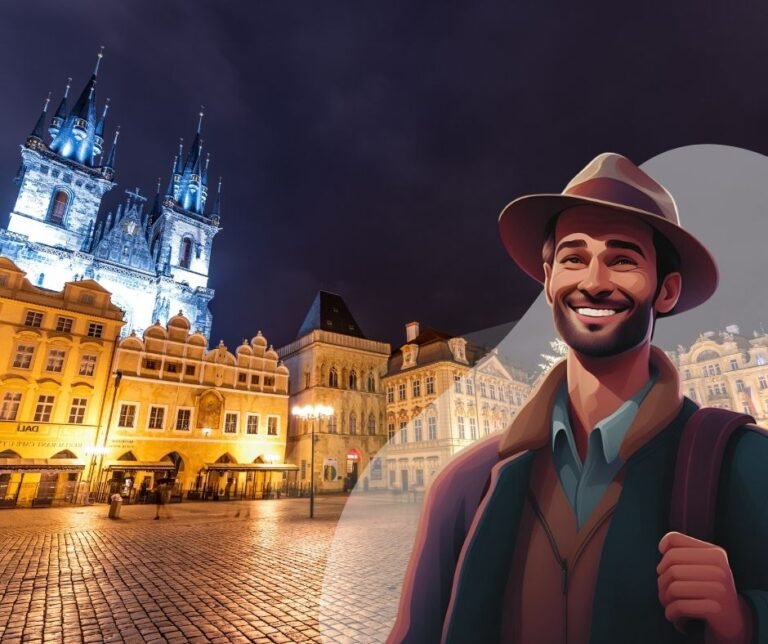 Global Tourism Prague Man